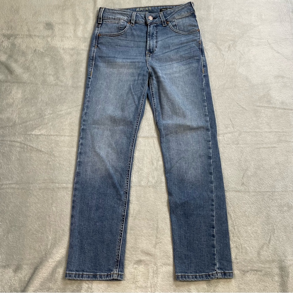 Ariat Jeans 26 Reg Womens Premium Italian Denim High Rise Straight Crop Stretch
